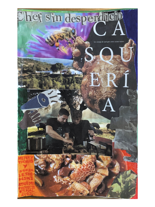 Title page to "Chef sin Desperdicio" a zine about sustainable agriculture in Spain.